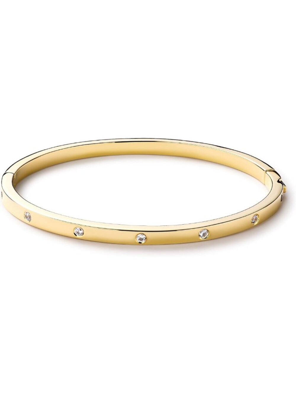 Stylish Bangle Bracelets for Women - 14K Gold Plated & Silver Rhodium Finish